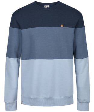 Men’s Tentree TreeFleece Blocked Classic Crew Sweater - Ocean / Blue / Blue