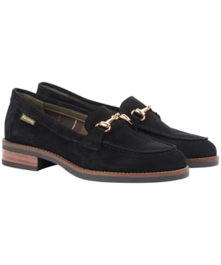 Women's Barbour Chatsworth Loafers - Black Suede