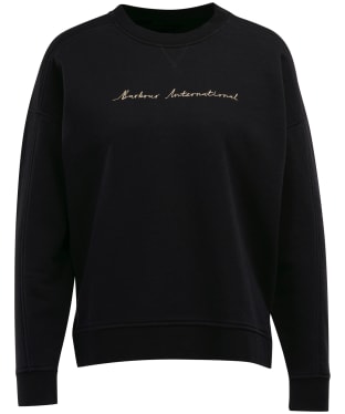 Women's Barbour International Supra Sweatshirt - Black