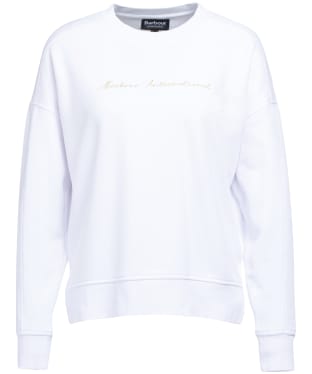 Women's Barbour International Supra Sweatshirt - White