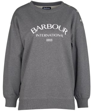 Women's Barbour International Atom Sweatshirt - Graphite
