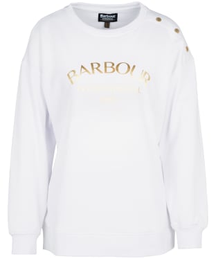 Women's Barbour International Atom Sweatshirt - White