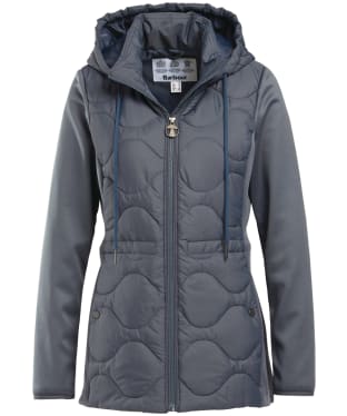 Women's Barbour Willowherb Quilted Sweat Jacket - Summer Navy