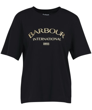 Women's Barbour International Atom T-Shirt - Black