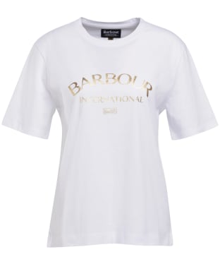 Women's Barbour International Atom T-Shirt - White