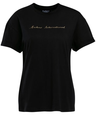 Women's Barbour International Supra T-Shirt - Black