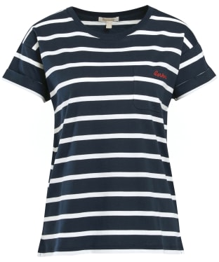 Women's Barbour Otterburn Stripe T-Shirt - Navy / White