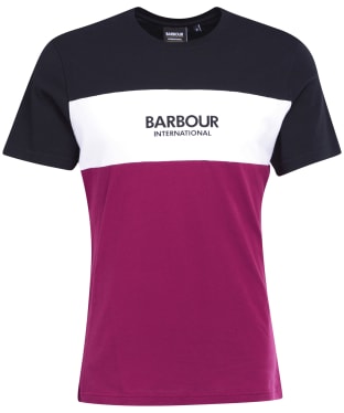 Men's Barbour International Formula Block T-Shirt - Magenta Purple
