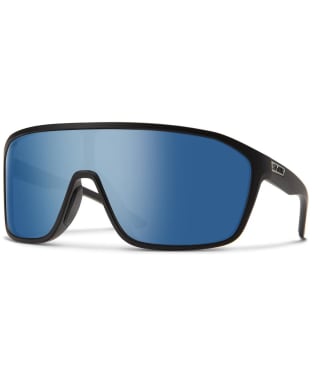 Smith Boomtown Wrap Around Biking, Cycling Sunglasses – ChromaPop Polarized Blue - Matte Black