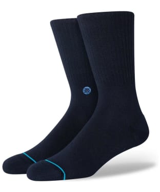 Stance Icon Crew Arch Support Socks - Dark Navy