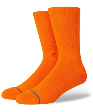 Stance Icon Crew Arch Support Socks - Orange