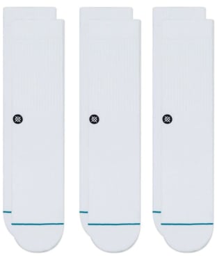 Stance Icon Crew Socks – 3 Pack - White