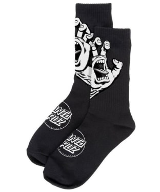 Santa Cruz Screaming Hand Mono Socks - Black
