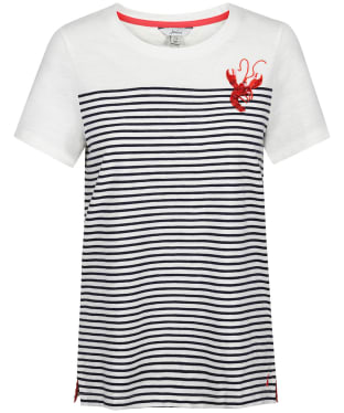 Women’s Joules Carley Emblem T-Shirt - Lobster Tee