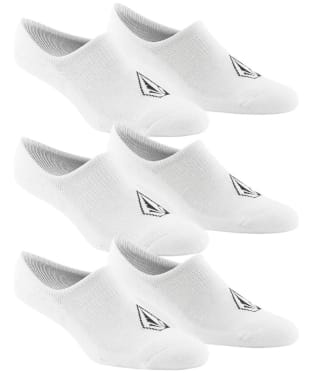 Volcom Stones No Show Socks – 3 Pack - White