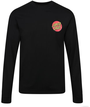 Men's Santa Cruz Classic Dot Chest L/S T-Shirt - Black