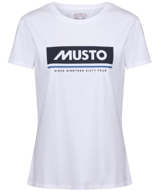 Women’s Musto Cotton Short Sleeve T-Shirt 2.0 - White
