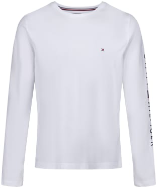 Men’s Tommy Hilfiger Logo Long Sleeve T-Shirt - White