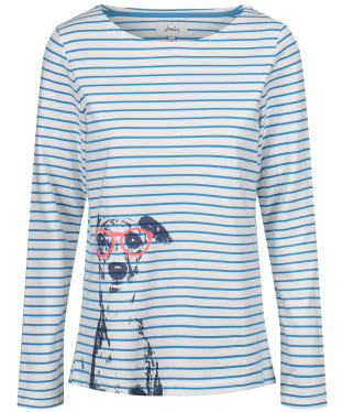 Women's Joules Harbour Print Top - Cream Whippet