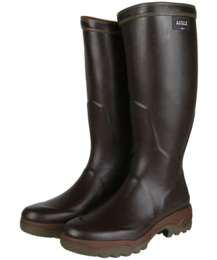 Aigle Parcours 2 Cambrelle® Lined Rubber Tall Wellington Boots - Brown