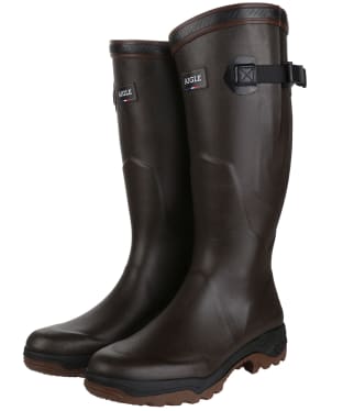 Aigle Parcours 2 Vario Adjustable Fit Tall Wellington Boots - Brown