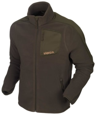 Men's Harkila Venjan Fleece Jacket - SHADOW BRN/WLGN