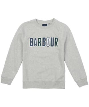 Boy's Barbour Alfie Crew Sweatshirt - 6-9yrs - Grey Marl