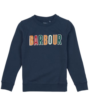Boy's Barbour Alfie Crew Sweatshirt - 6-9yrs - Navy