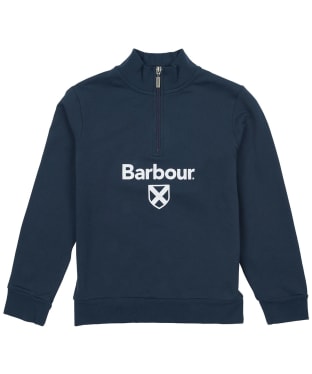 Boy's Barbour Floyd Half Zip Sweatshirt - 10-15yrs - Navy