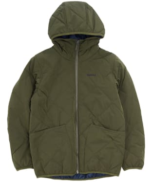 Boy's Barbour Hooded Liddesdale Quilted Jacket - 10-15yrs - Olive