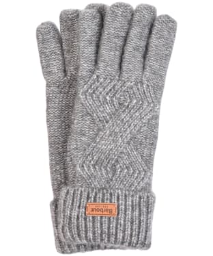 Women's Barbour Montrose Knitted Gloves - Charcoal