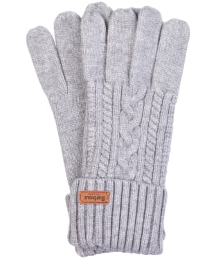 Women's Barbour Alnwick Knitted Gloves - Grey