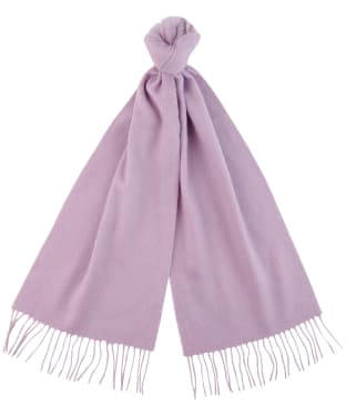 Women's Barbour Lambswool Woven Scarf - Lilac