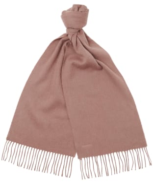 Women's Barbour Lambswool Woven Scarf - Rosewood
