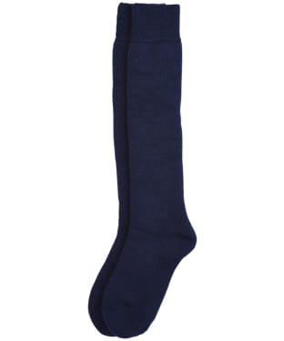 Women's Barbour Knee Length Wellington Socks - Navy