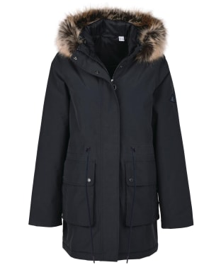 Women's Barbour Ellison Waterproof Jacket - Dark Navy