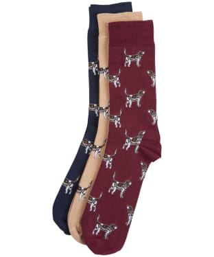 Men’s Barbour Pointer Dog Socks Gift Box - Cordovan