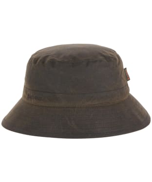 Men's Barbour Waxed Sports Hat - Olive/Olive Night