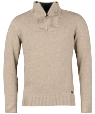 Men's Barbour Nelson Half Zip Sweater - Stone