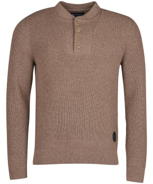 Men's Barbour Corsair Button Up Sweatshirt - Dark Stone