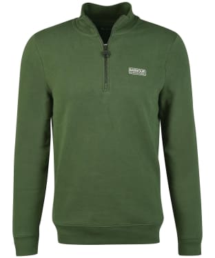 Men’s Barbour International Essential Half Zip Sweater - Kombu Green