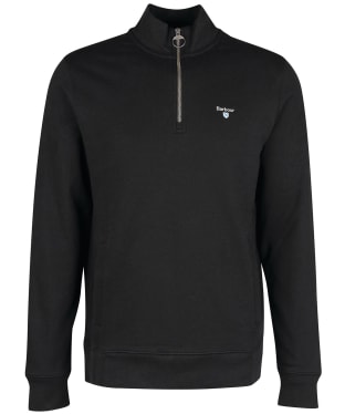 Men's Barbour Rothley Half Zip Sweatshirt - Black