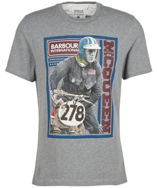 Men's Barbour International Delaney T-shirt - Grey Marl