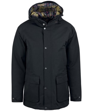 Men's Barbour Winter Hooded Bedale Waterproof Jacket - Black