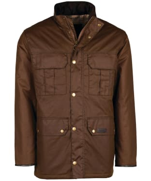 Men's Barbour Malcolm Waxed Jacket - Brown