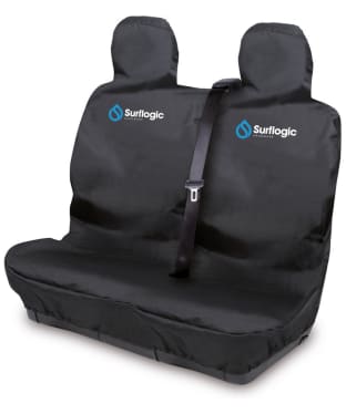 Surflogic Tough And Water Resistant Double Car Seat Cover - Black