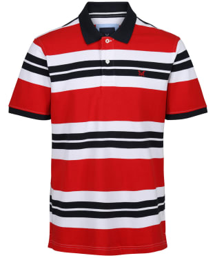 Men's Crew Clothing Helmsman Polo Shirt - Navy / White / Red