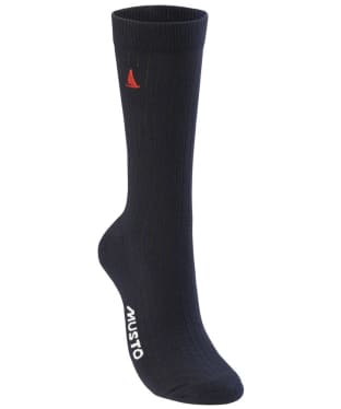 Musto Essential Cotton Blend Ankle Socks - 2 Pack - Grey Melange / True Navy