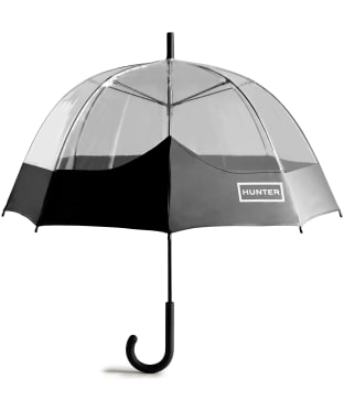 Hunter Transparent Moustache Bubble Umbrella - Black