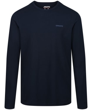 Men’s Musto Marina Long Sleeve Logo T-Shirt - Navy